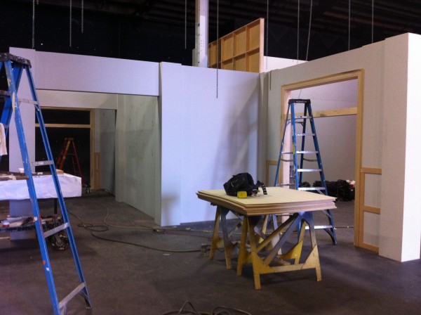 Set under construction using ScenicPly - Image Courtesy of Garvin Eddy - EcoScenic