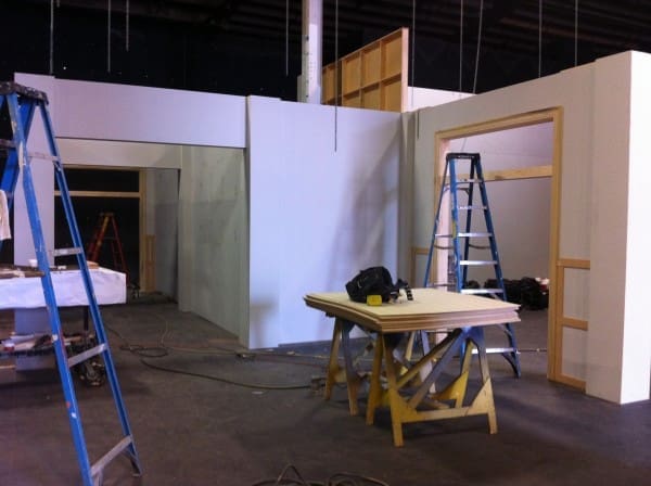 Set under construction using ScenicPly - Image Courtesy of Garvin Eddy - EcoScenic