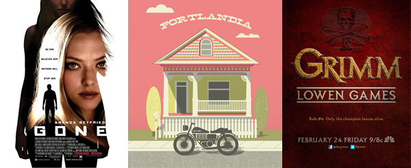 Gone, Portlandia, and Grimm