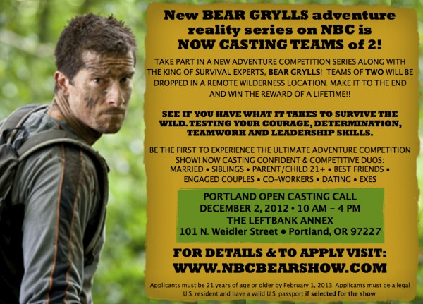 Bear Grylls launching NBC survival competition series