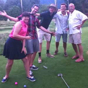 Governators Lisa and Nathan Cherrington (pictured here with Will Vinton and members of his team The Vintones) defeated all comers at the Classic Croquet to win the 1st Place in the Croquet tournament.