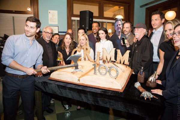 Cast and crew of 'Grimm" and Governor Kate Brown. (Photo David Nguyen)