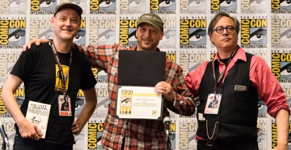 Cartoonist-stars Paul Guinan and David Chelsea join filmmaker Milan Erceg to celebrate 24 Hour Comic screening at San Diego Comic-Con International Independent Film Festival.