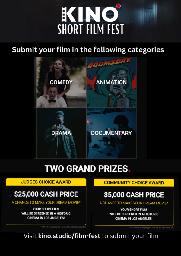 KINO Studio Short Film Fest Submissions Open